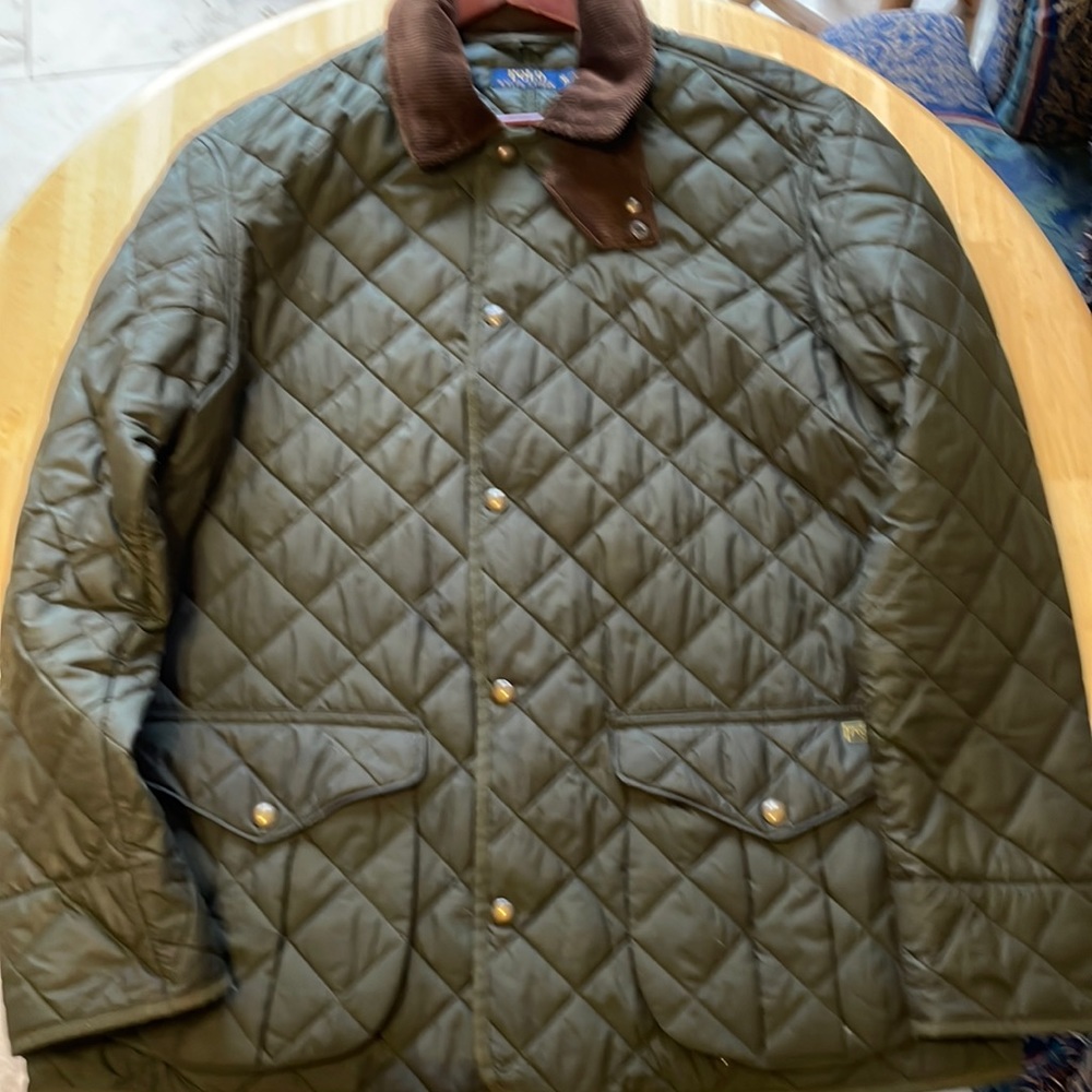 Polo Ralph Lauren green quilted jacket
